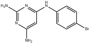 N4-(4-bromophenyl)pyrimidine-2,4,6-triamine 结构式
