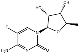 5'-脱氧-5-氟胞苷 结构式