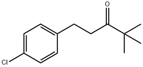 1-(4-氯苯基)-4,4-二甲基-3-戊酮 结构式