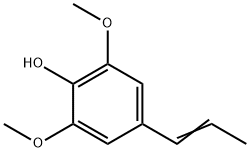 4-PROPENYL-2,6-DIMETHOXYPHENOL 结构式