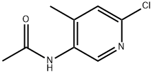 2-氯-4-甲基-5-(乙酰氨基)吡啶 结构式