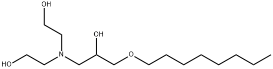 1-[bis(2-hydroxyethyl)amino]-3-(octyloxy)propan-2-ol 结构式