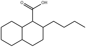 2-BUTYLDECAHYDRONAPHTHALENE-1-CARBOXYLIC ACID 结构式