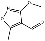 3-甲氧基-5-甲基异噁唑-4-甲醛 结构式