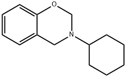 3-Cyclohexyl-3,4-dihydro-2H-1,3-benzoxazine 结构式