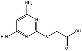 [(4,6-二氨基嘧啶-2-基)硫代]乙酸 结构式