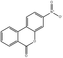 7-硝基-3,4-苯并香豆素 结构式