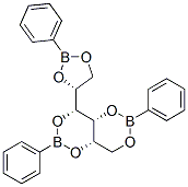 1-O,3-O:2-O,4-O:5-O,6-O-Tris(phenylboranediyl)-D-glucitol 结构式