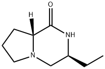 Pyrrolo[1,2-a]pyrazin-1(2H)-one, 3-ethylhexahydro-, (3S-cis)- (9CI) 结构式