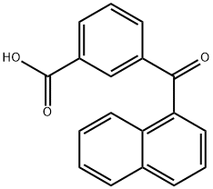 3-(naphthalene-1-carbonyl)benzoic acid 结构式