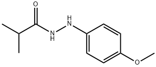 N'-(4-甲氧基苯基)异丁酰肼 结构式