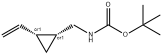 Carbamic acid, [[(1R,2R)-2-ethenylcyclopropyl]methyl]-, 1,1-dimethylethyl 结构式