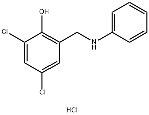 Phenol, 2,4-dichloro-6-(phenylamino)methyl-, hydrochloride 结构式