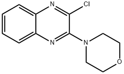 2-氯-3-吗啉基喹喔啉 结构式