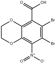 6,7-Dibromo-8-nitro-2,3-dihydrobenzo[b][1,4]dioxine-5-carboxylicacid