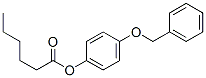 (4-phenylmethoxyphenyl) hexanoate 结构式