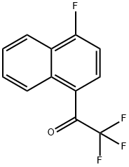 1-(4-FLUORONAPHTHYL) TRIFLUOROMETHYL KETONE 结构式