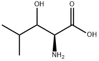 (2S)-2-amino-3-hydroxy-4-methyl-pentanoic acid 结构式