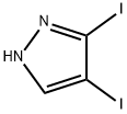 3,4-二碘吡唑 结构式