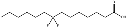 8,8-difluoromyristic acid 结构式