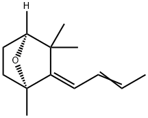 2-[(1Z,2E)-2-Buten-1-ylidene]-1,3,3-trimethyl-7-oxabicyclo[2.2.1]heptane 结构式
