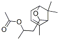 α,2,8,8-Tetramethyl-6-oxabicyclo[3.2.1]oct-2-ene-7-ethanol acetate 结构式