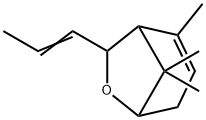 2,8,8-Trimethyl-7-(1-propenyl)-6-oxabicyclo[3.2.1]oct-2-ene 结构式