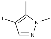 4-碘-1,5-二甲基吡唑 结构式