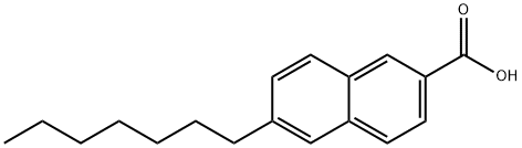 6-N-HEPTYLNAPHTHALENE-2-CARBOXYLIC ACID 结构式