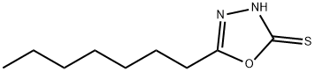 2-巯基-5-庚基噁二唑 结构式