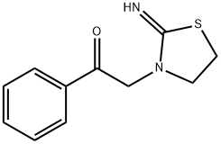 2-(2-iminothiazolidin-3-yl)-1-phenylethan-1-one 结构式