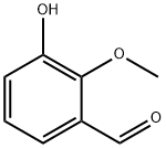 2-甲氧基-3-羟基苯甲醛 结构式