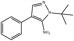 1-(叔丁基)-4-苯基-1H-吡唑-5-胺 结构式