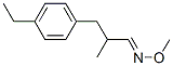 Benzenepropanal, 4-ethyl-alpha-methyl-, O-methyloxime (9CI) 结构式