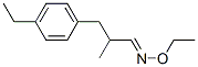 Benzenepropanal, 4-ethyl-alpha-methyl-, O-ethyloxime (9CI) 结构式