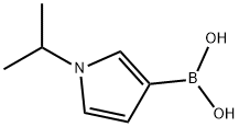 1-异丙基-1H-吡咯-3-硼酸 结构式