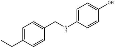 Phenol, 4-[[(4-ethylphenyl)methyl]amino]- (9CI) 结构式