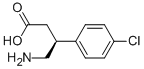 (S)-4-氨基-3-(4-氯苯基)丁酸 结构式