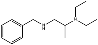 N1-BENZYL-N2,N2-DIETHYL-1,2-PROPANEDIAMINE 结构式