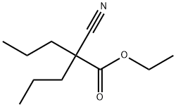 2-氰基-2-丙基戊酸乙酯 结构式