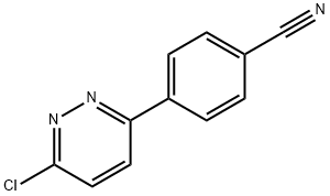 3-CHLORO-6-(4-CYANOPHENYL)PYRIDAZINE 结构式