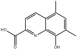 8-羟基-5,7-二甲基喹啉-2-羧酸 结构式