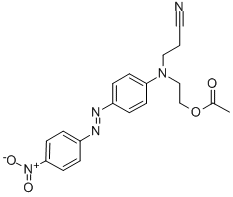 4-(4-NITROPHENYLAZO)-N-(2-CYANOETHYL)-N-(2-ACETOXYETHYL)ANILINE 结构式