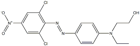 2-[p-[(2,6-dichloro-4-nitrophenyl)azo]-N-ethylanilino]ethanol  结构式