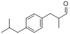 2-甲基-3-(4-(2-甲基丙基)苯基)丙醛) 结构式