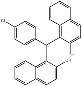 4-chlorophenyl-bis(2-hydroxy-1-naphthyl)methane 结构式