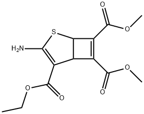 3-Amino-2-thiabicyclo[3.2.0]hepta-3,6-diene-4,6,7-tricarboxylic acid 4-ethyl 6,7-dimethyl ester 结构式