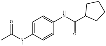 Cyclopentanecarboxamide, N-[4-(acetylamino)phenyl]- (9CI) 结构式