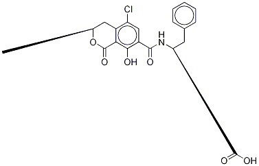 赭曲霉毒素A-D5 结构式