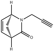 2-Azabicyclo[2.2.1]hept-5-en-3-one,2-(2-propynyl)-,(1S,4R)-(9CI) 结构式